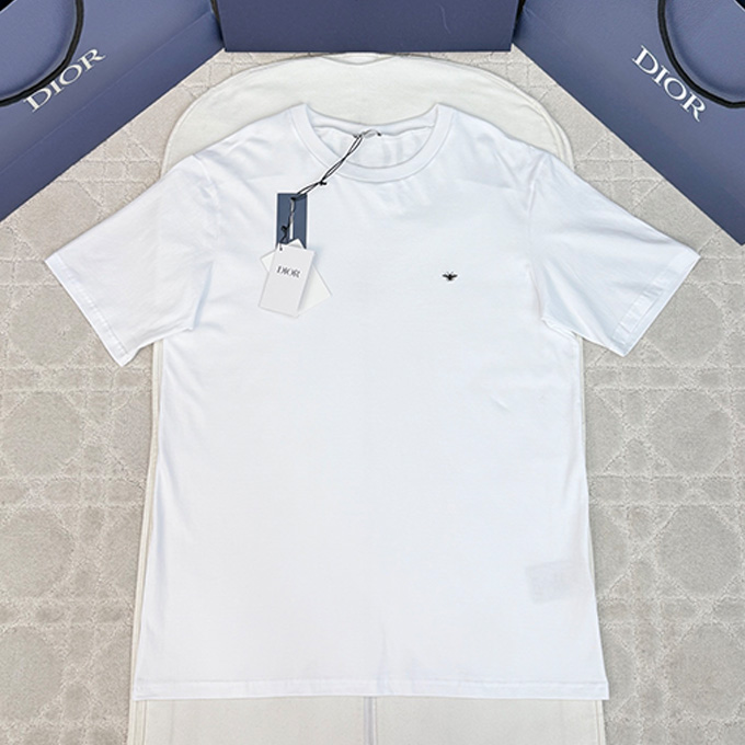 dior mini bee embroidery short sleeve t-shirt